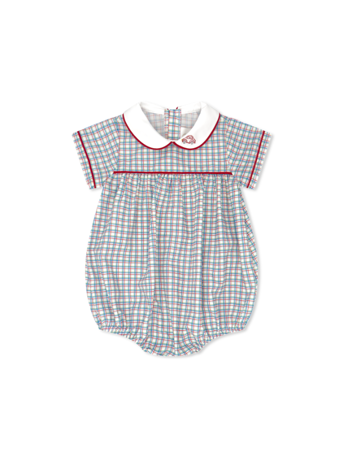 Primary Plaid Car Emb Covington Bubble