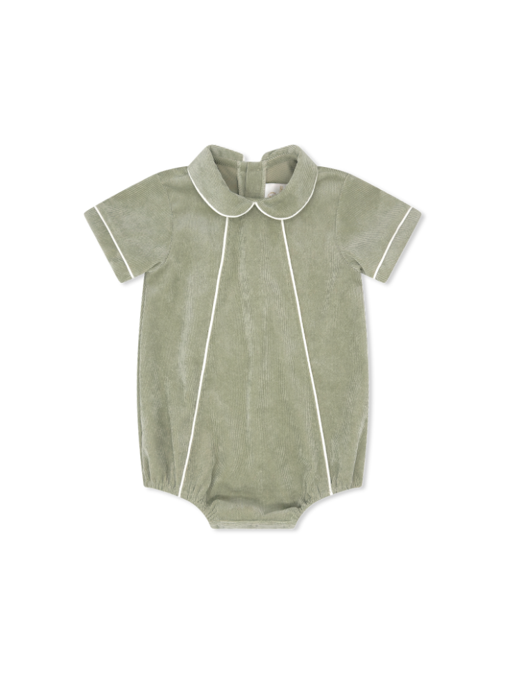 Sweetgrass Corduroy w/ White Piping Adam Bubble