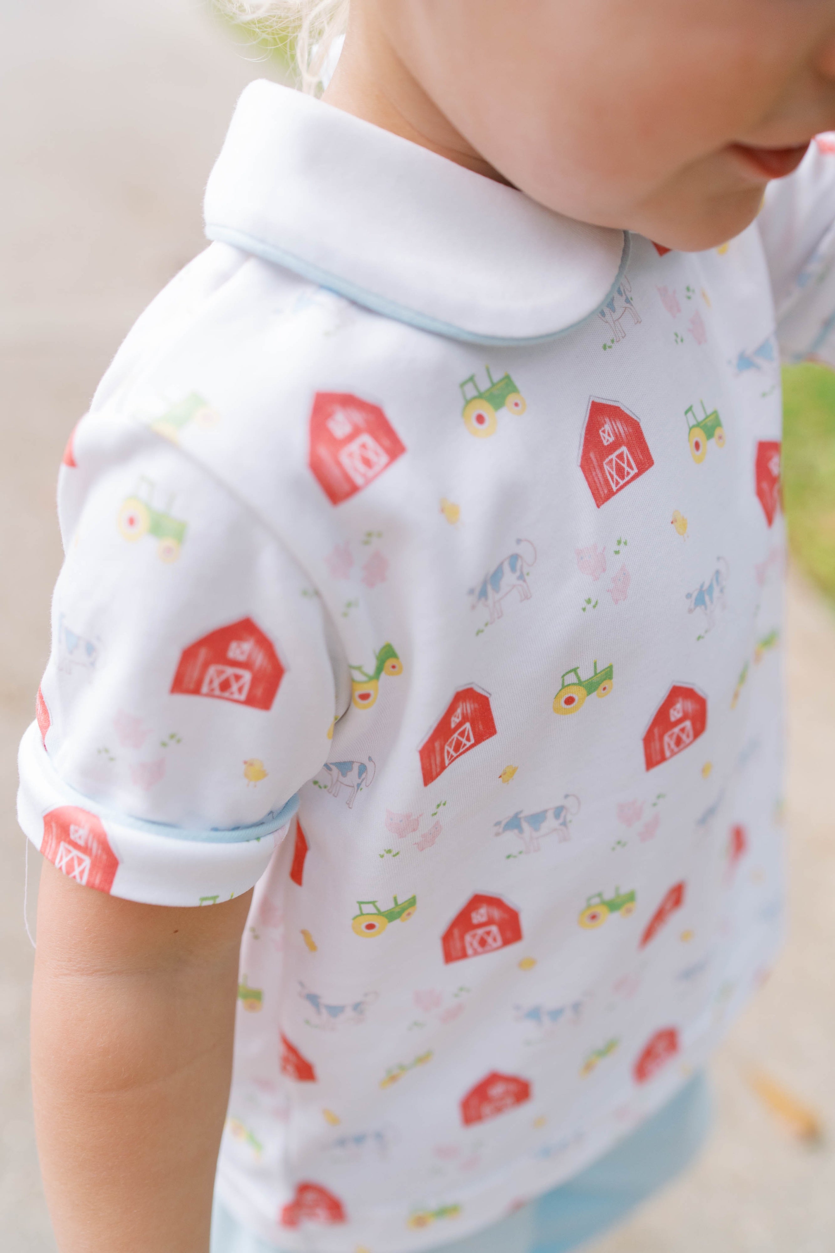 Barnyard Tales Knit, Cow Emb Sibley Pant Set