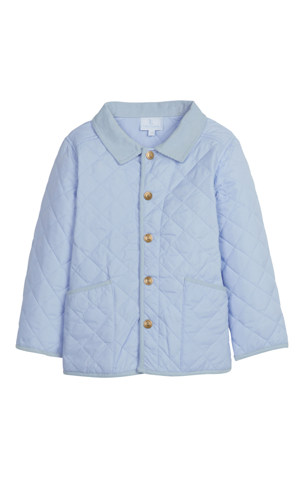 Light Blue Classic Quilted Jacket