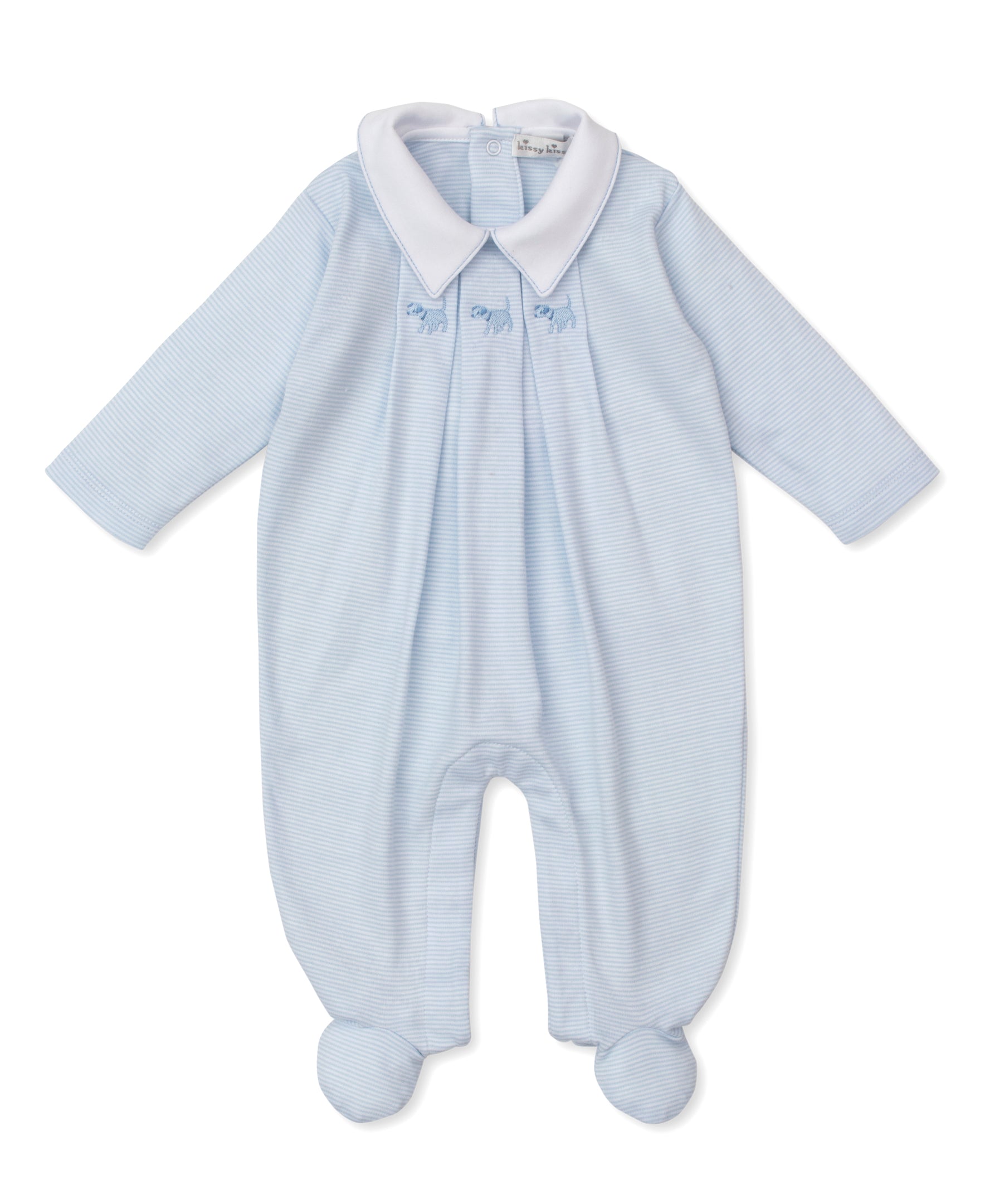Lt Blue Stripe Classic Treasures Footie