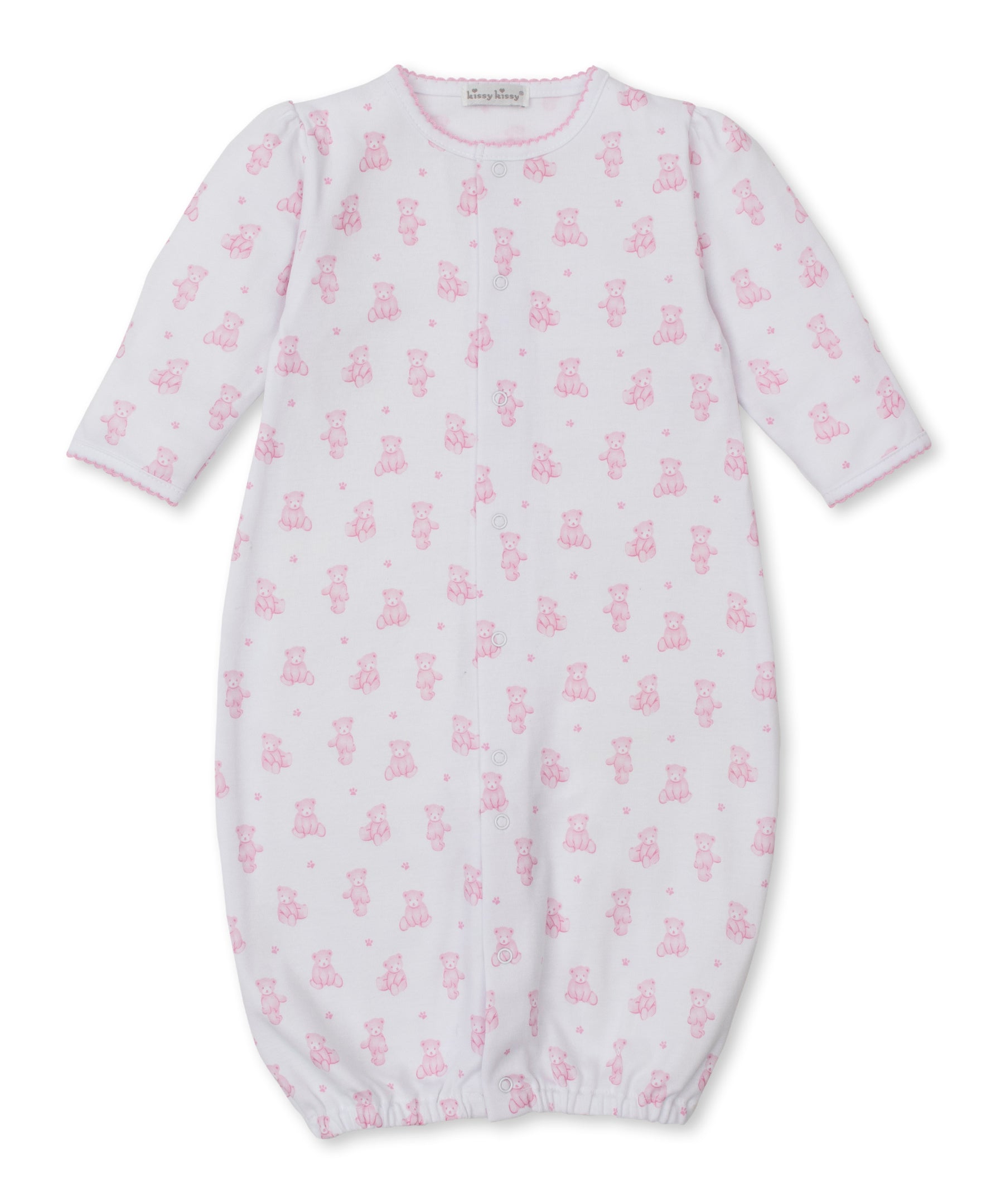 Pink Teddy Bear Time Print Conv Gown