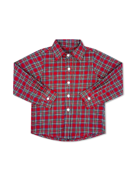 Brees Button Down - Woodstock Plaid (Kid)