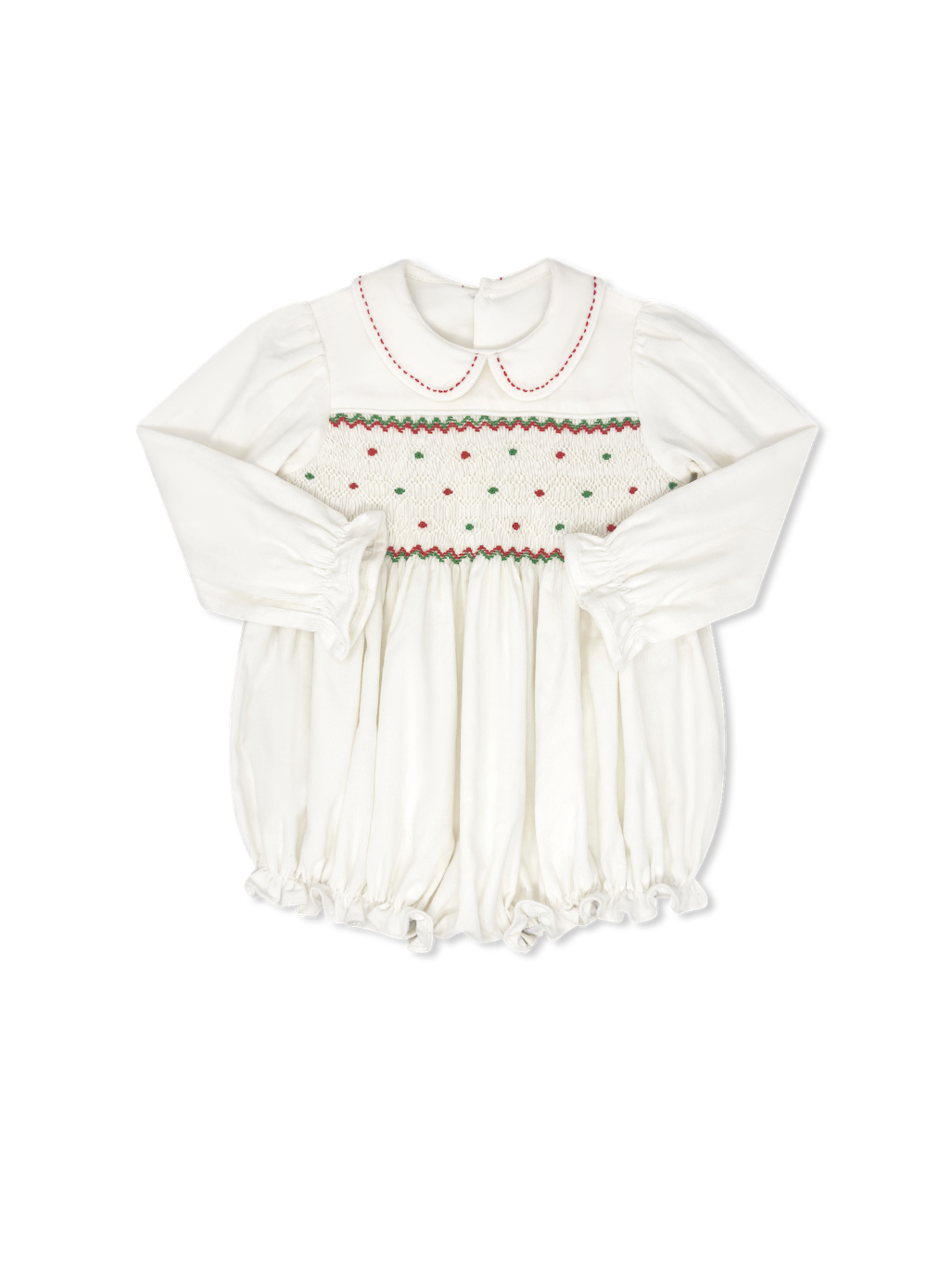Clara Bubble - Dreamy White Cord w Garland Green (Toddler)