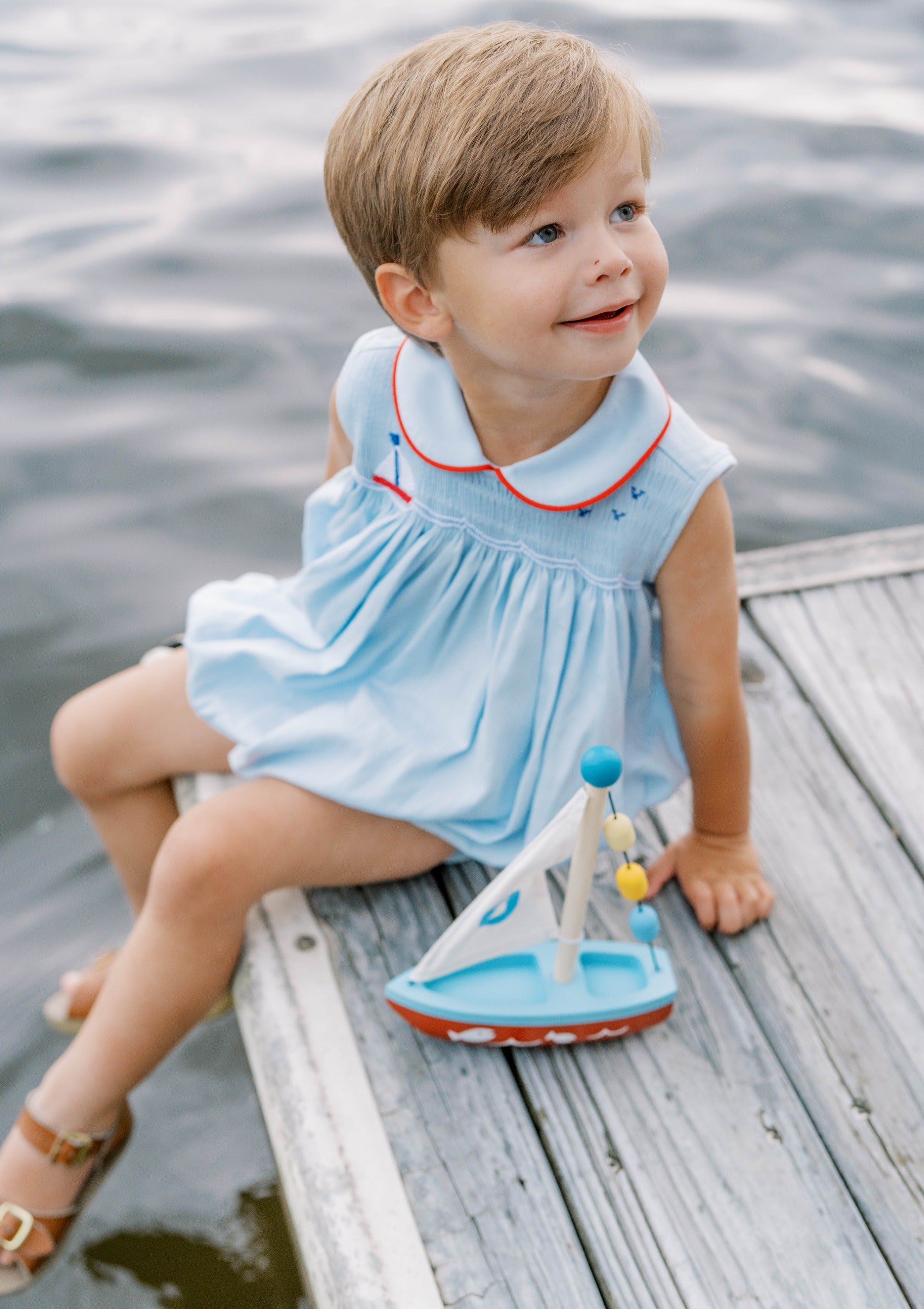 Brentwood Smocked Sailboat Beckett Bubble