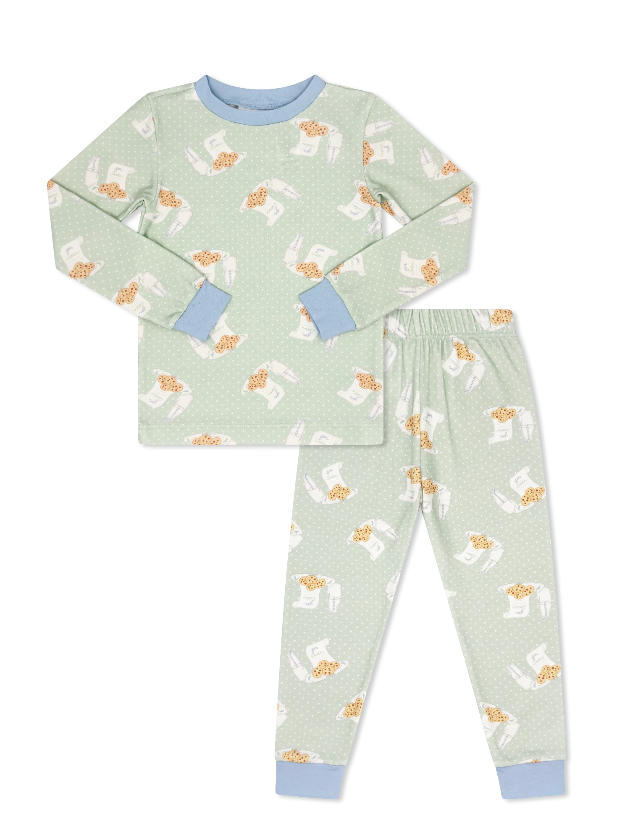 Sweet Pea PJ Set - Baking Spirits Bright w Blue (Baby)