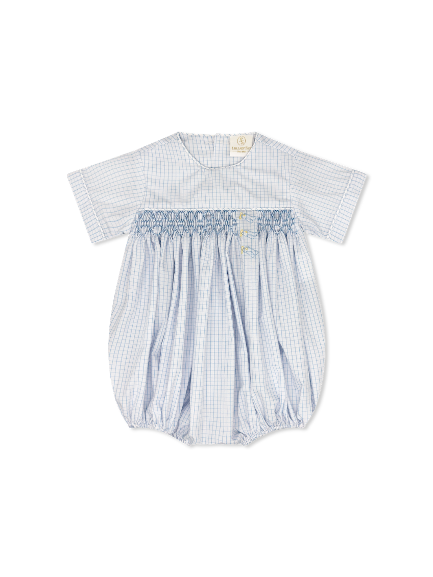 Classic Blue Windowpane Airplane Hayes Bubble