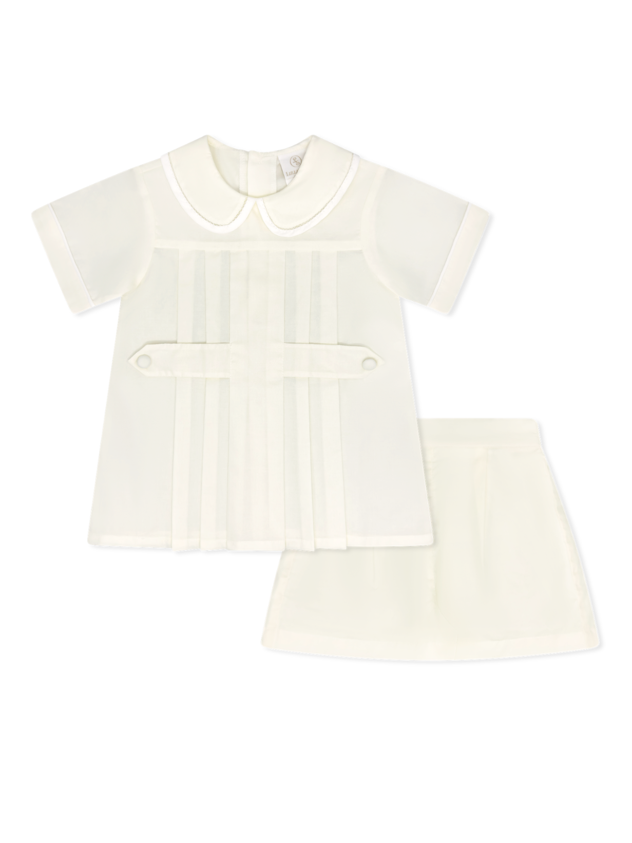 Blessings Yellow Batiste w/ White Welting Andrew Short Set