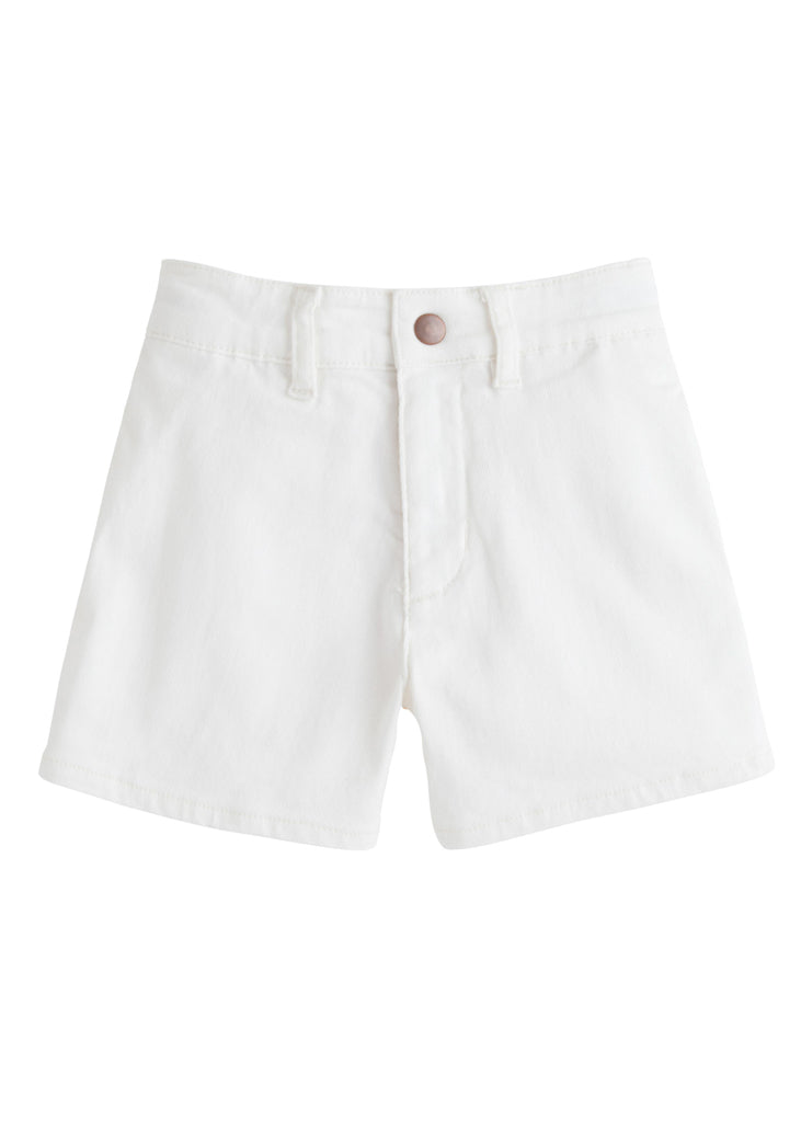 Ivory Denim Shorts