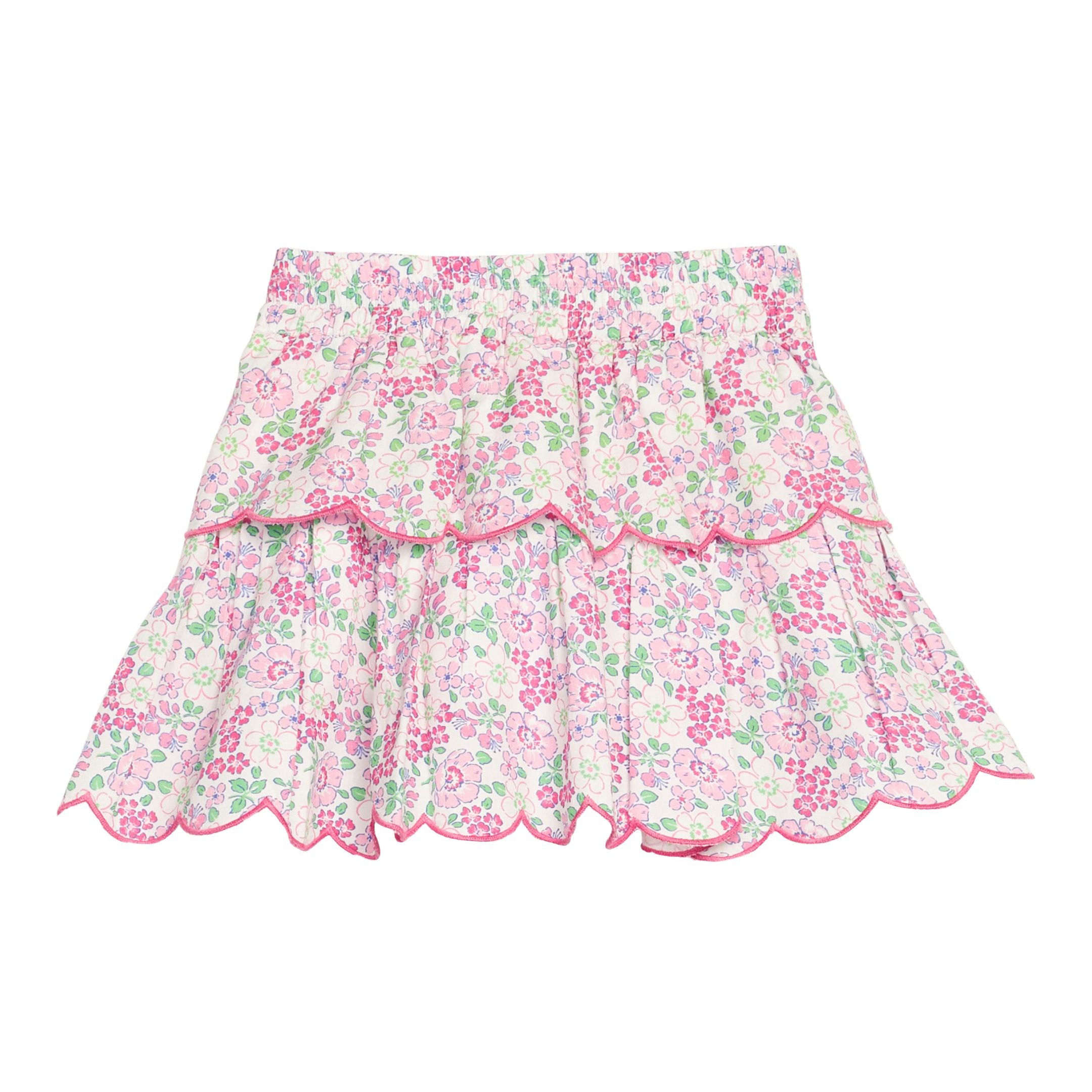 Pink Bloomsbury Blossoms Two Tiered Skort