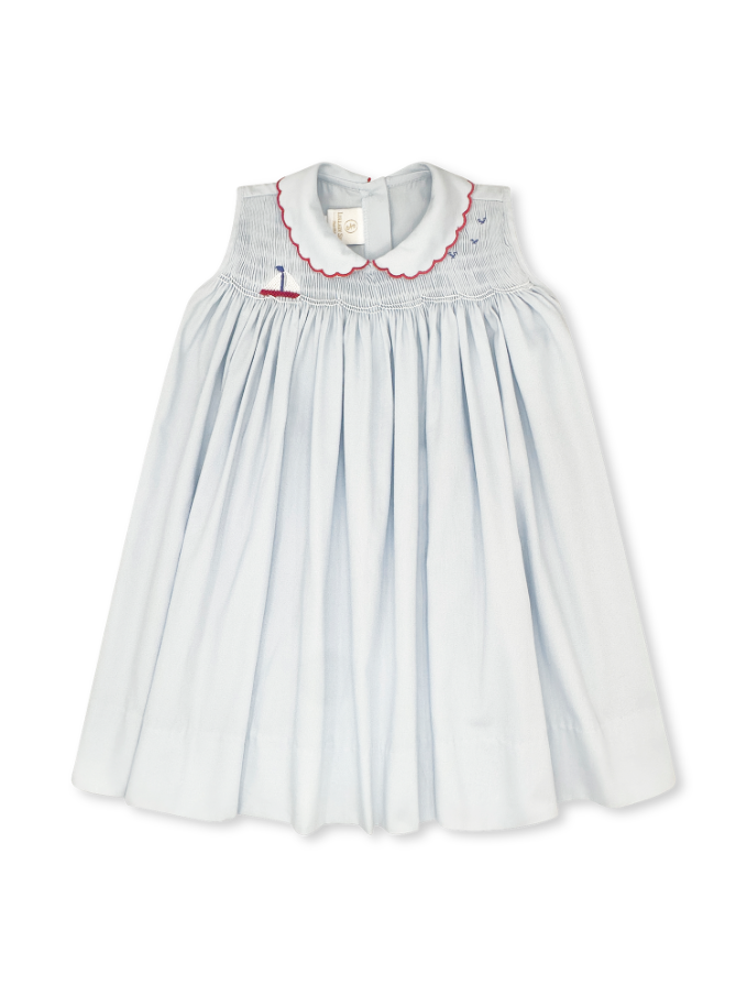 Brentwood Blue Sailboat Ella Dress