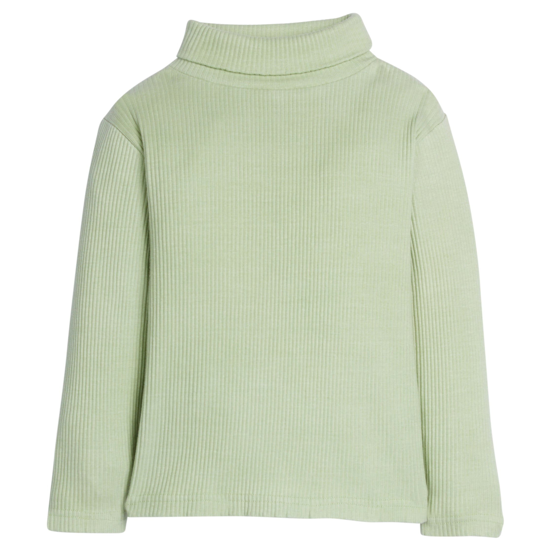 Ribbed Turtleneck-Pistachio Ice Cream