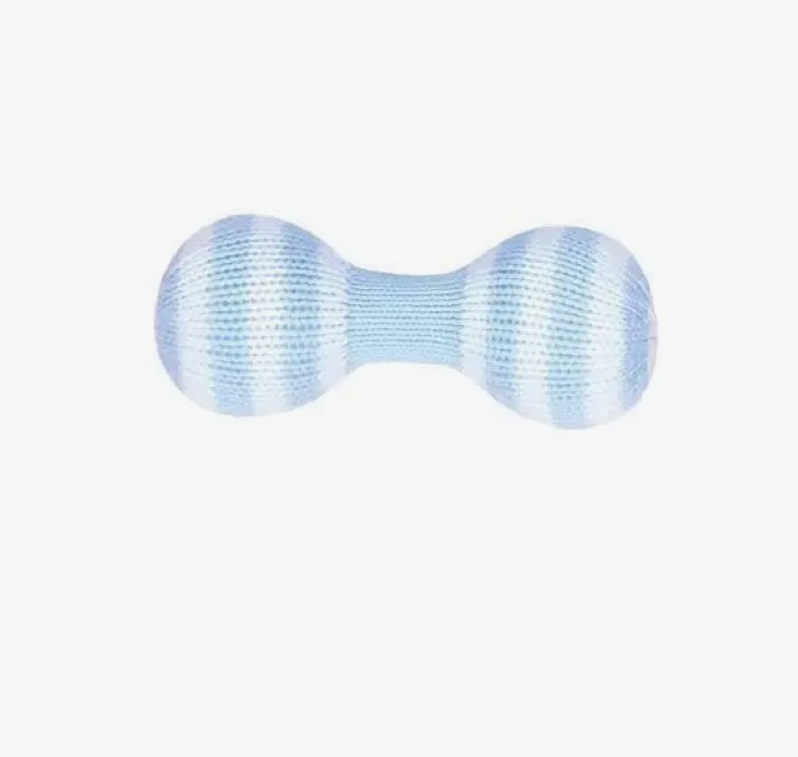 Dumbbell Rattle-Pink & Blue