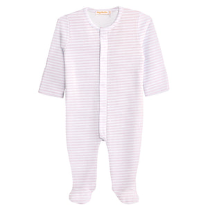 Pink Stripes Footie (Infant)