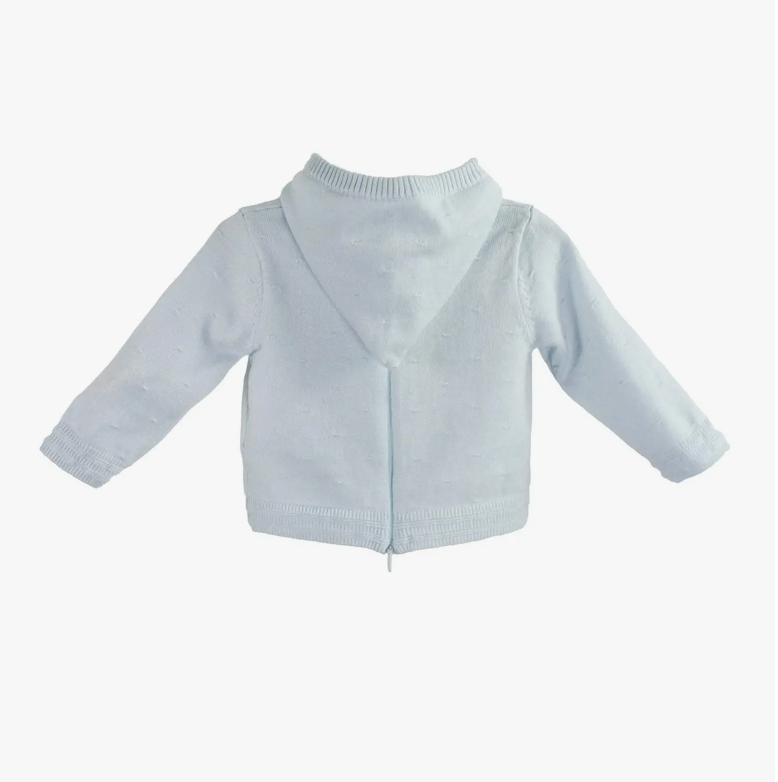 Blue Back Zip Hooded Cardigan (Baby)