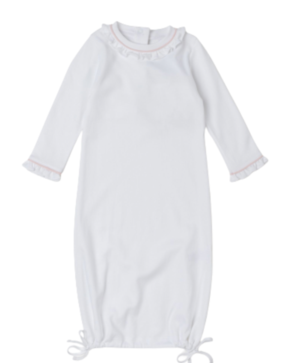 Georgia Daygown-White with Pink