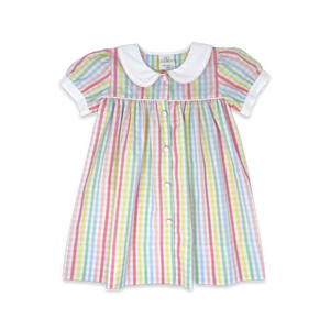 Breccan Dress- Rainbow Stripe (Toddler)
