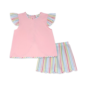 Angel Short Set- Rainbow (Toddler)