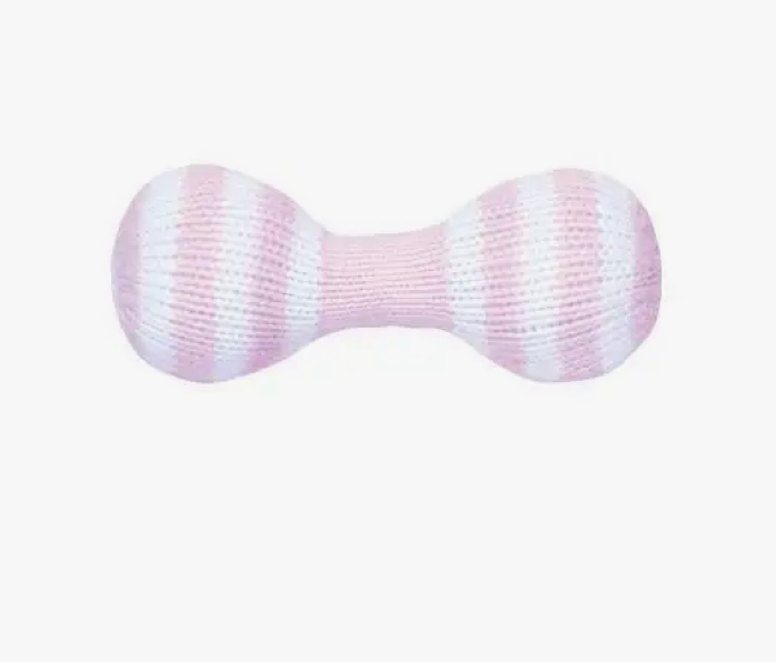 Dumbbell Rattle-Pink & Blue