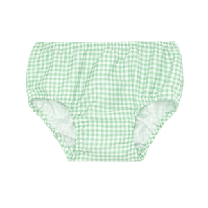 Palm Gingham Diaper Cover
