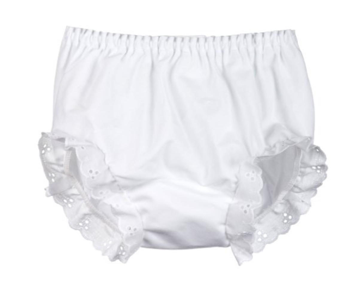 White Diaper Cover (Medium)