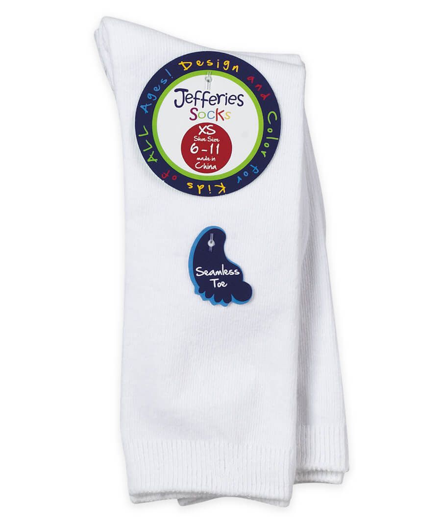 White Cotton Knee Sock