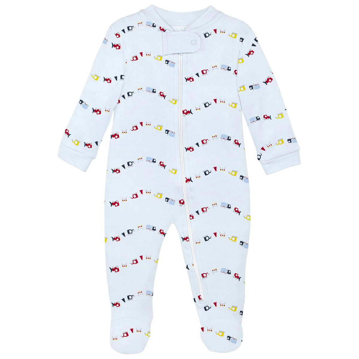 Mini Trucks Zipper Footie