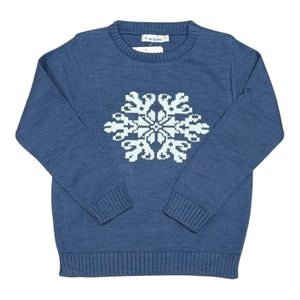 Blue Snowflake Crew Sweater (Toddler)