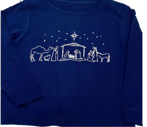 LS Navy Nativity Tee (Kid & Big Kid)