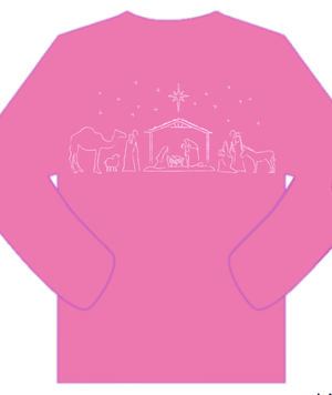 LS Pink Nativity Tee (Toddler)