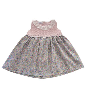 Knit Ruffle Floral Dress