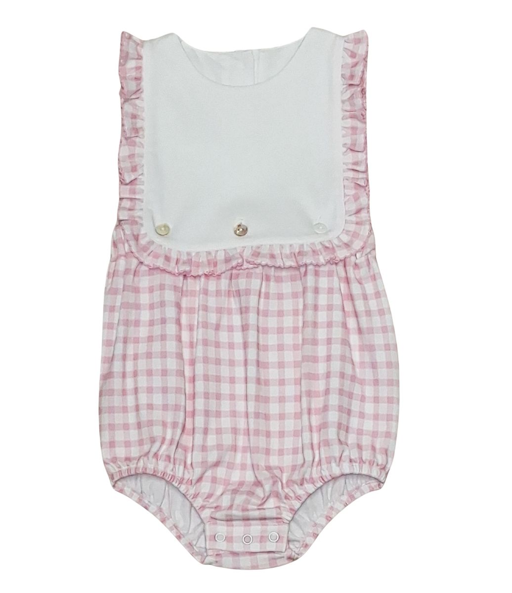 Pink Checks Girl Bubble