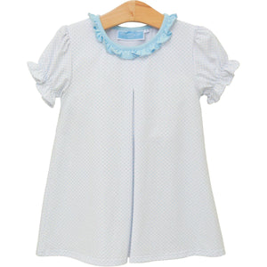 Lt Blue Bitty Dot Harriet Dress