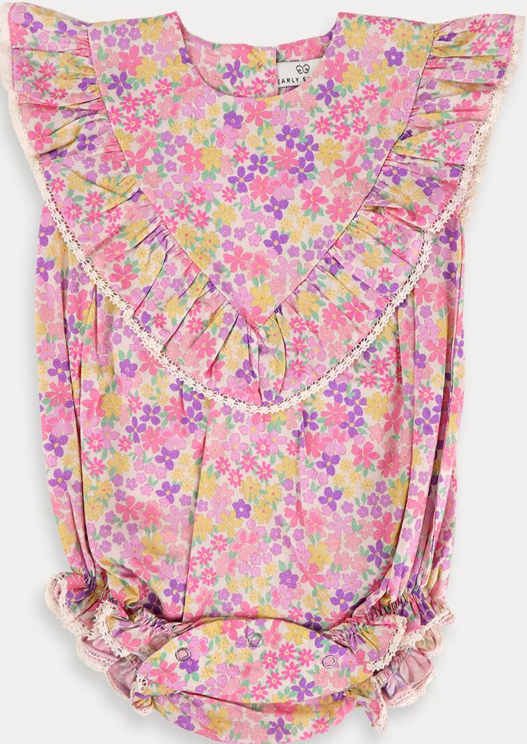 Emma Floral Purple Lucy Baby Bubble