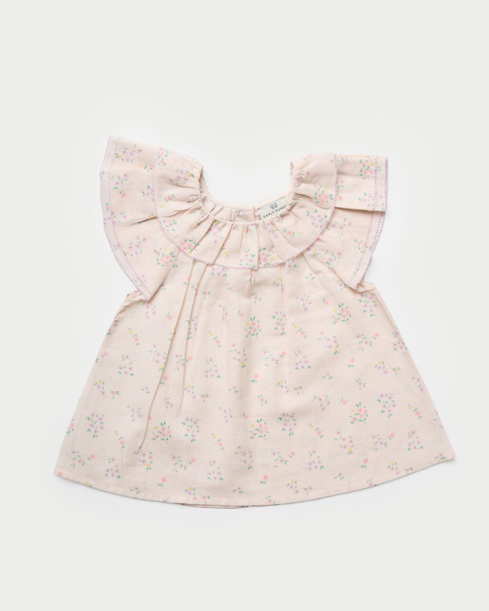 Painted Bouquet Print Lola Blouse