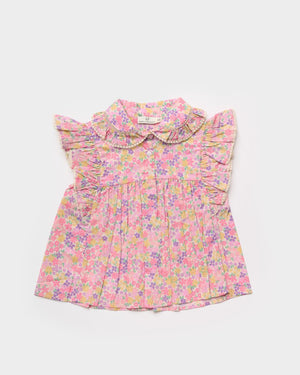 Emma Floral Purple Charlie Blouse