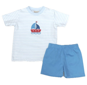 Sailboat Boy Short Set