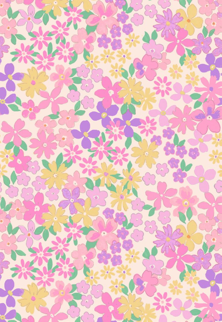 Emma Floral Purple Melissa Short