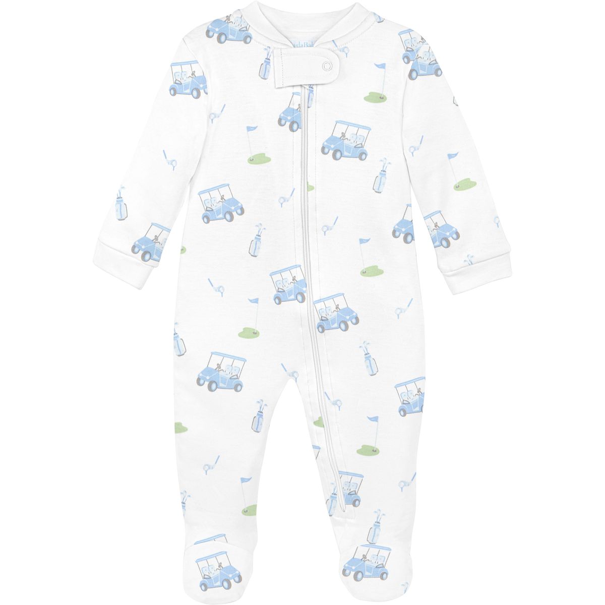 Boy Golf Game Zipper Footie