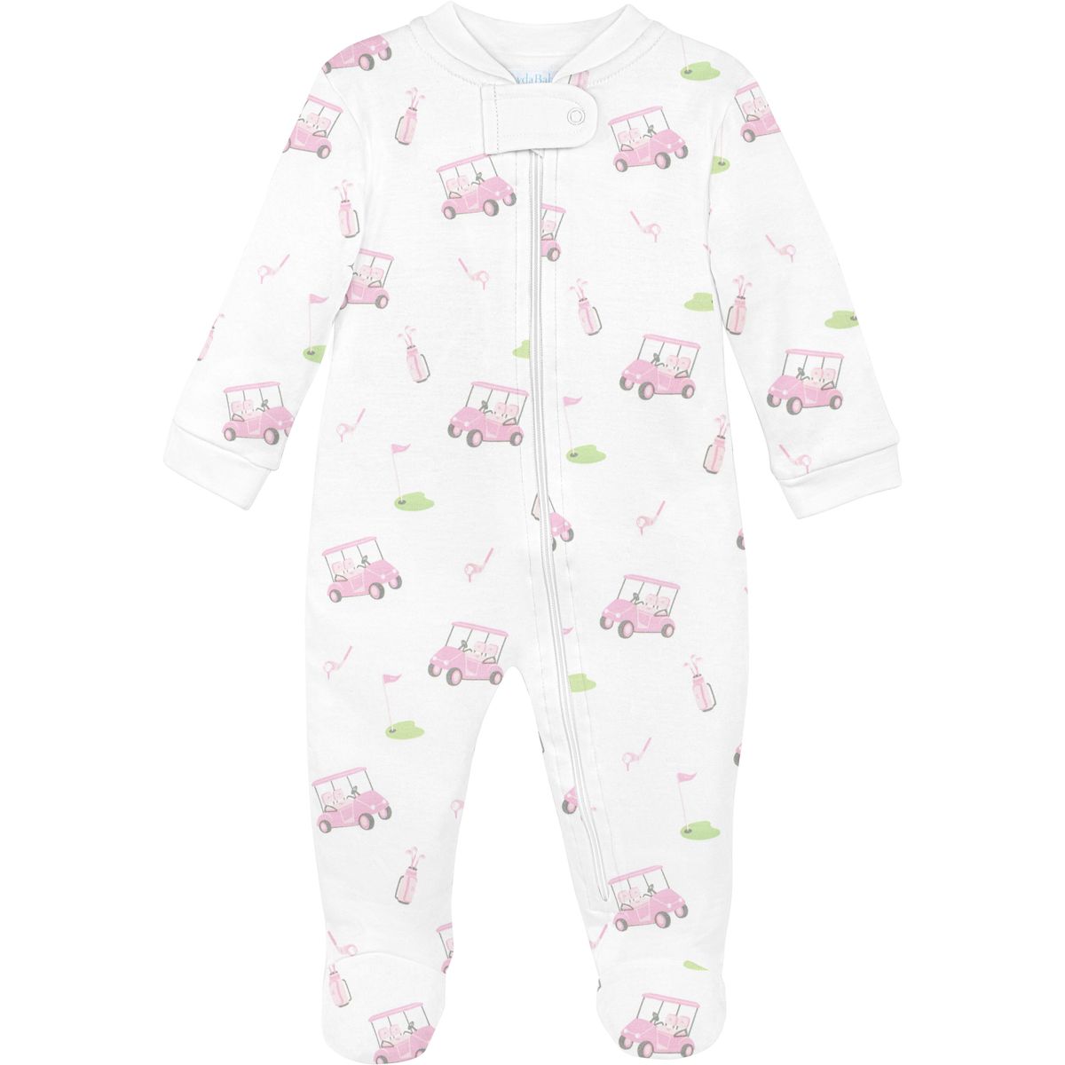 Girl Golf Game Zipper Footie
