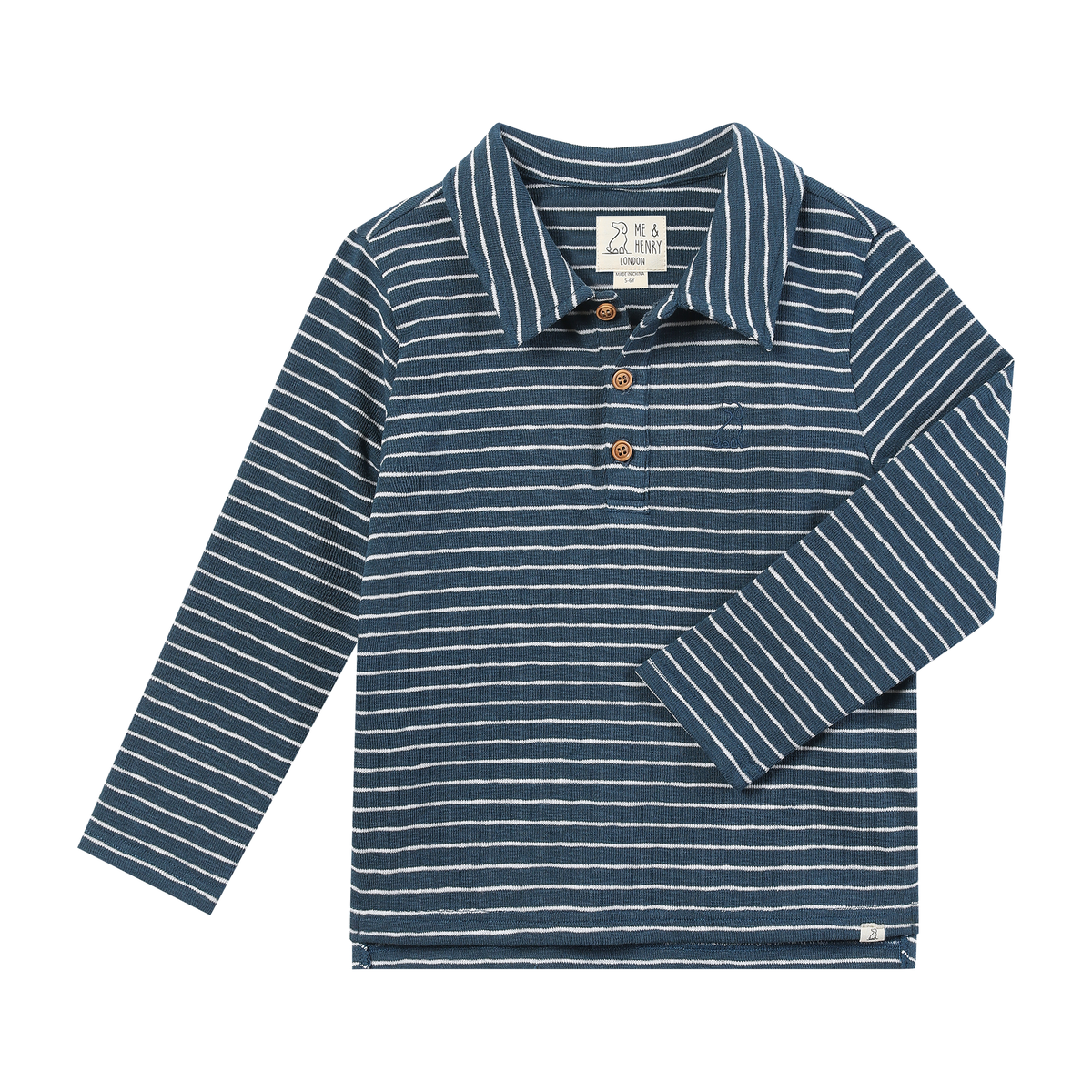 Blue/White Stripe Spencer Polo
