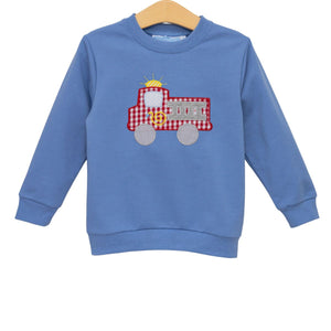 Fire Truck French Terry Pullover