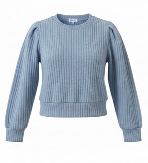 Textured French Blue Jane Sweatshirt