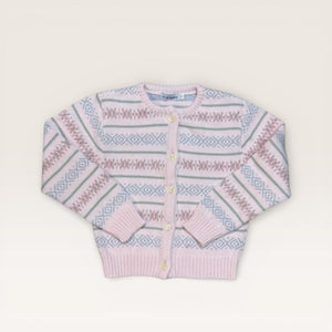 Pink Fair Isle Cardigan