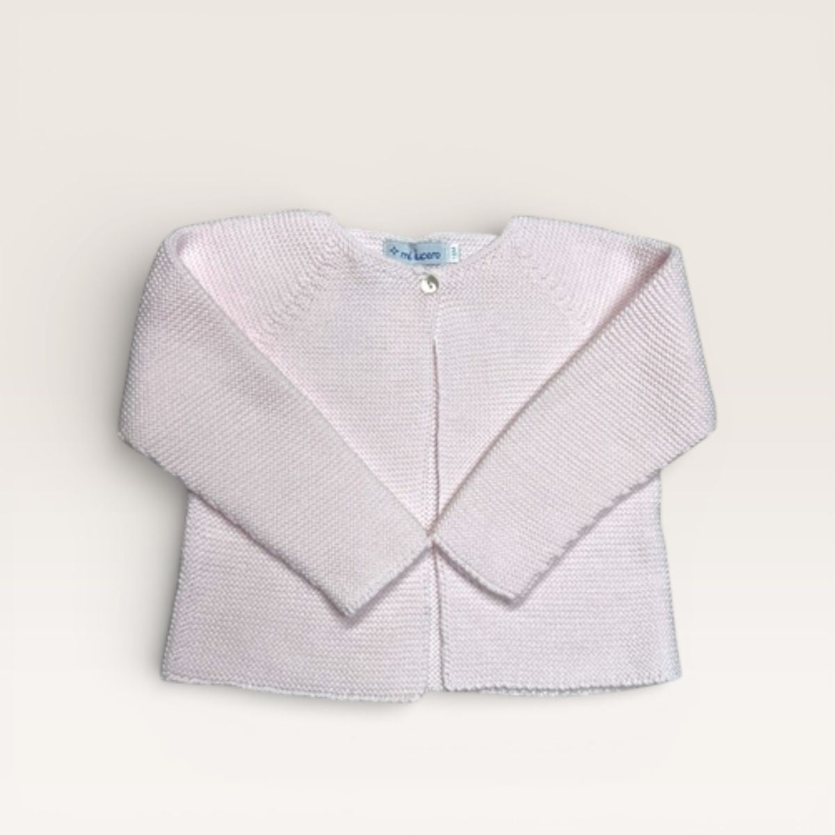 Light Pink Single Button Cardigan