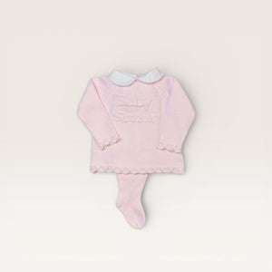 Pink Baby Sister Footed Set