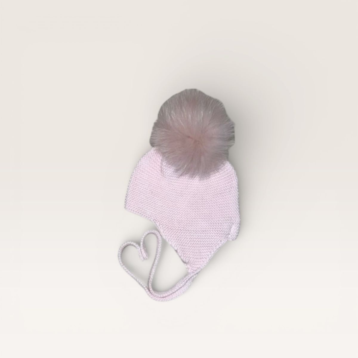 Pink Pom Tie Hat