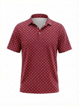 Crimson Football Waterbound Polo