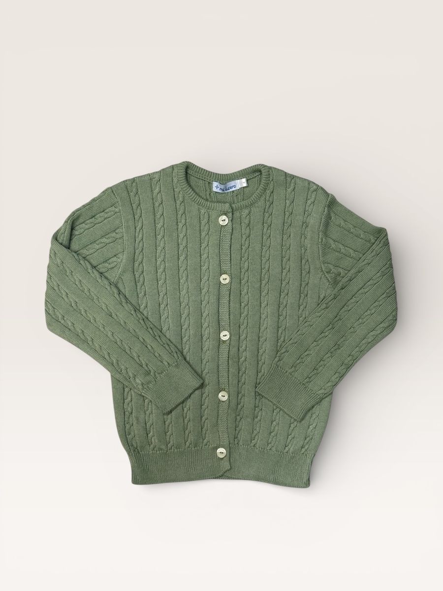Sage Cable Cardigan