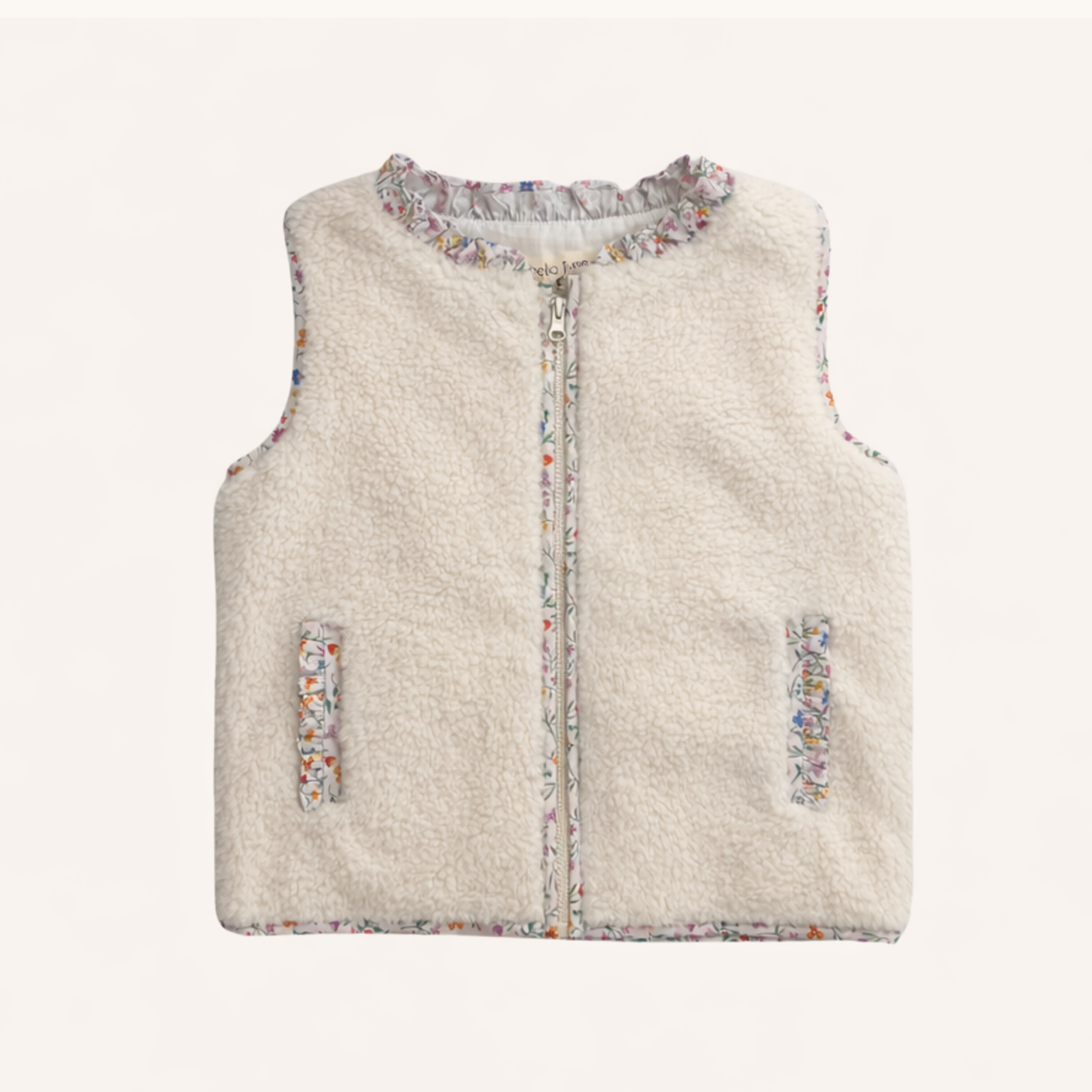 Floral Sherpa Vest